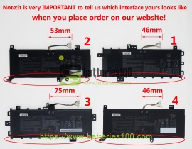  Batteries for asus vivobook 14 x409ja-ek050t (7.3v or 7.6V 4110mAh) image 1