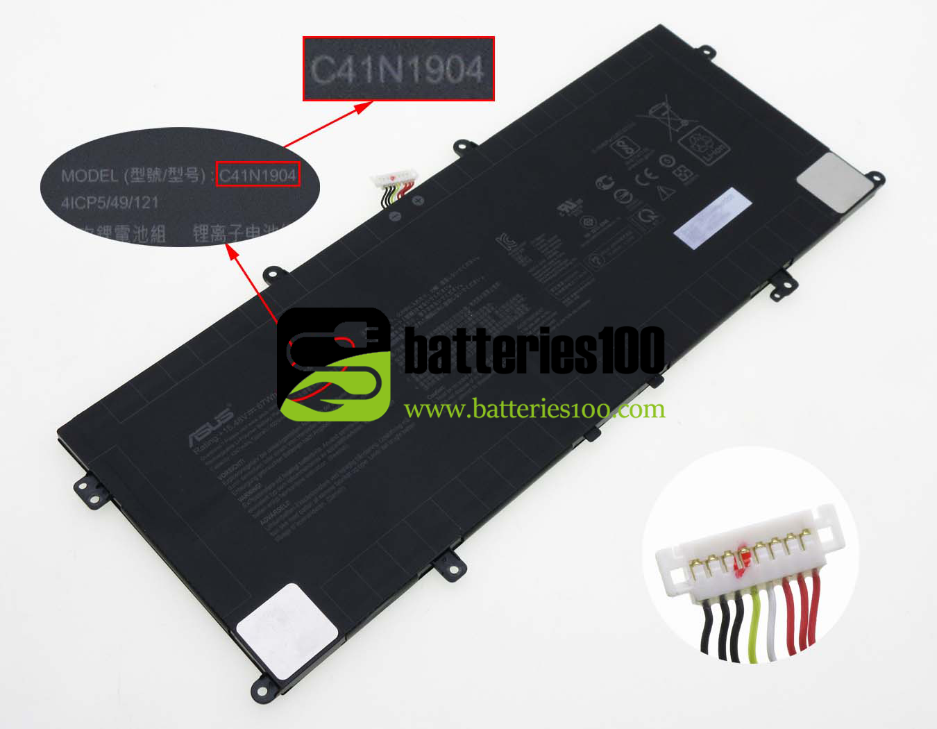 Asus battery part number identification